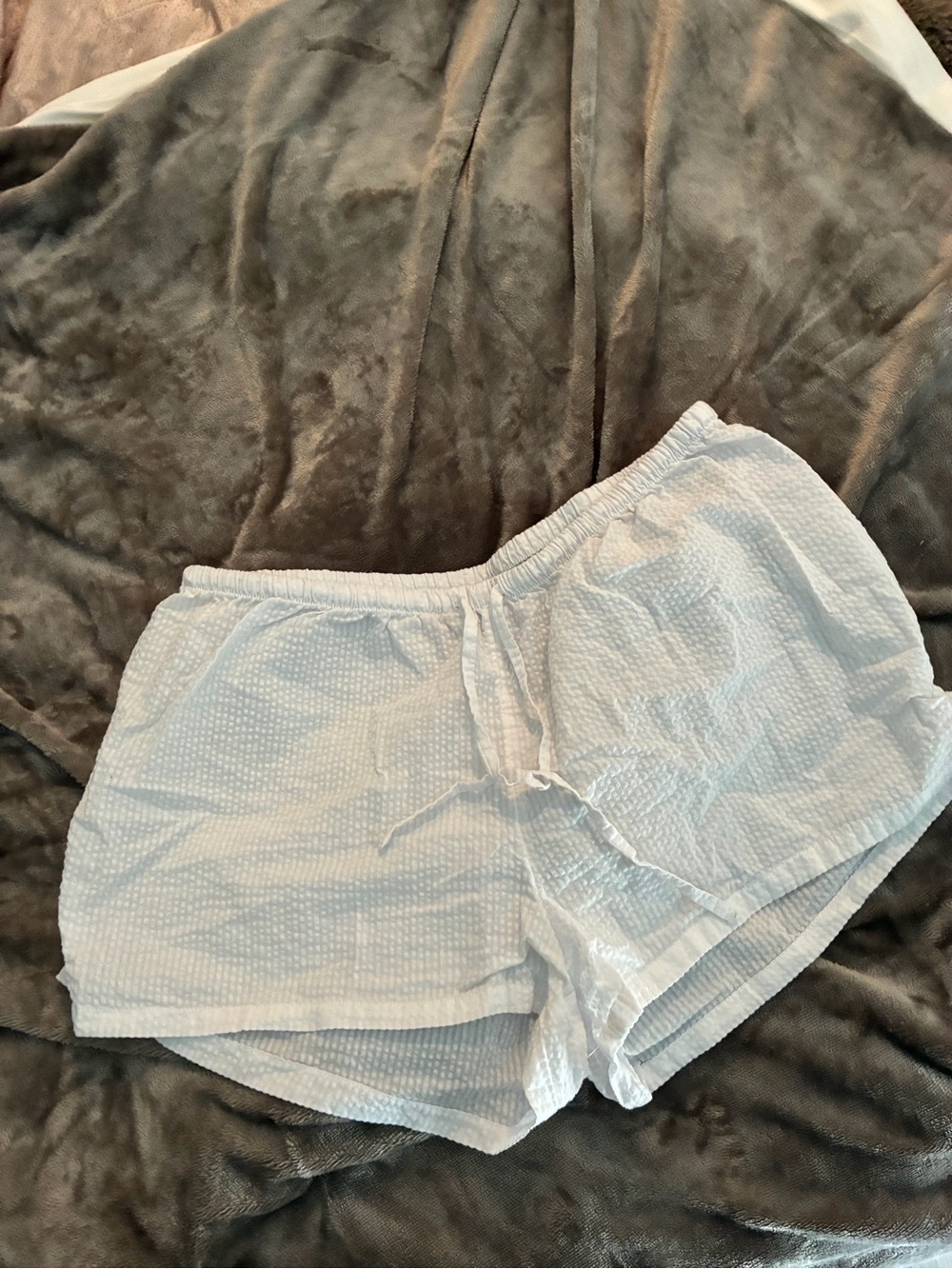 H&M Light Blue Seersucker Women's Shorts